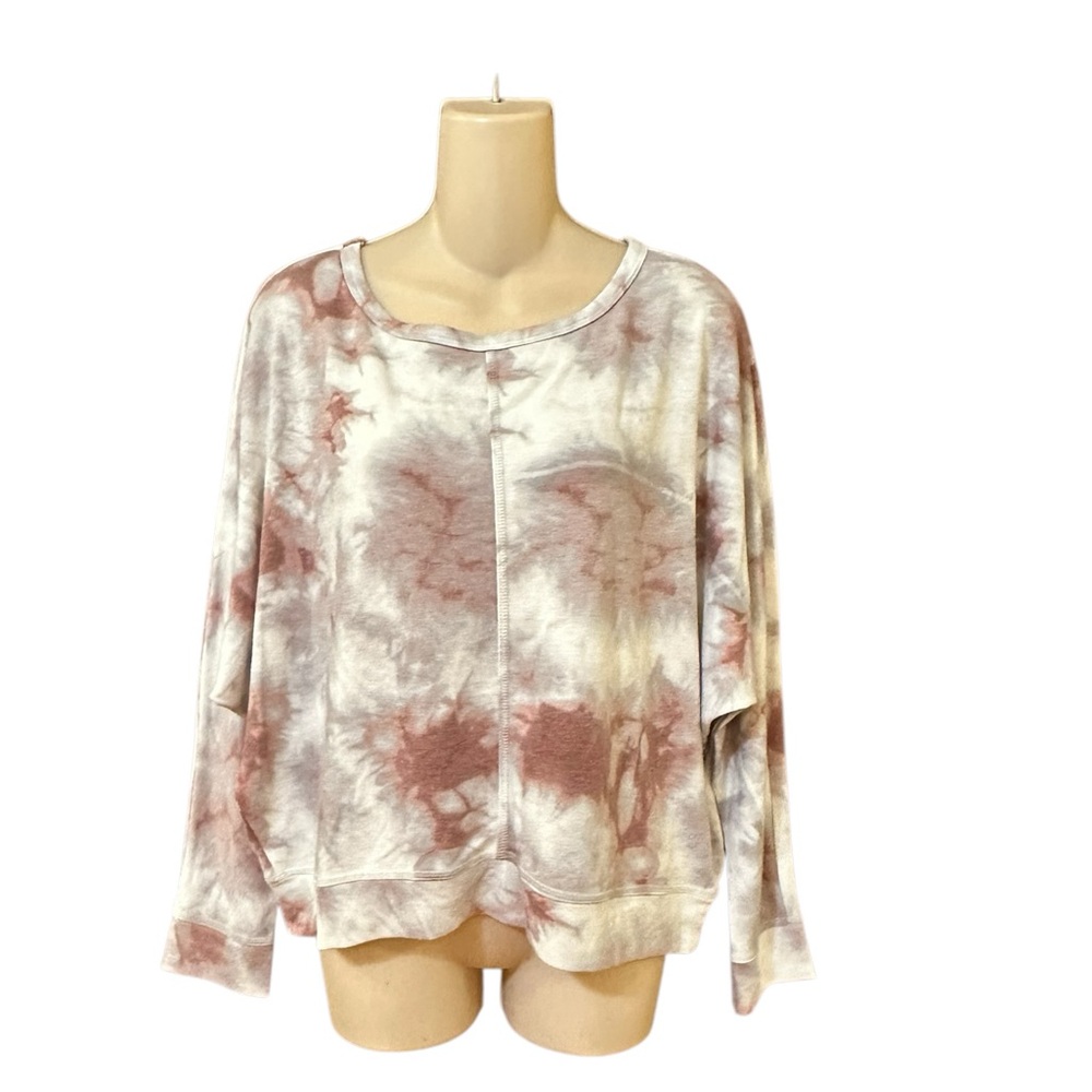 Cyrus Tie Dye Scoop‎ Neck Top